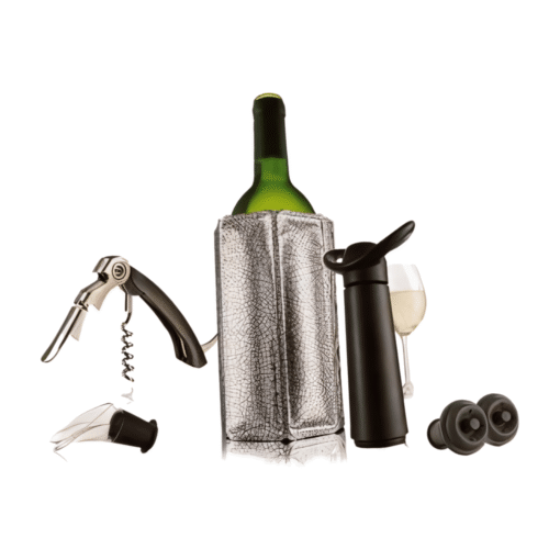 Gavesæt VacuVin Wine Essentials (sort)